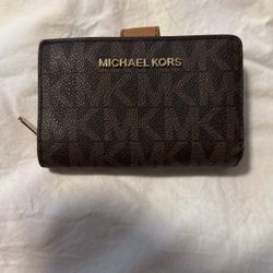 Brown MK Wallet