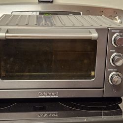 Stainless Steel Cuisinart convection toaster oven model #TOB-60N1 SR Works!