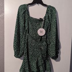 NWT Princess Polly Caesura Long Sleeve Mini Dress-size 4 