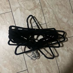Black Velvet Hangers Set 21 pieces