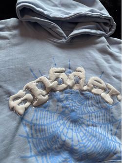 BABY BLUE SP5DER HOODIE