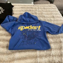 Sp5der TC Hoodie Blue