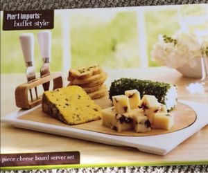 Pier 1 Imports "Buffet Style" 4-Piece Cheese Serving Set.