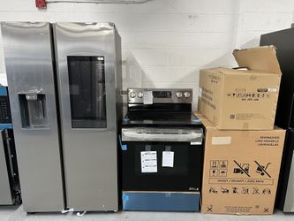 Samsung Side By Side TV Hub Stainless Steel Refrigerator 