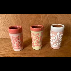 Custom Pottery Double Shot Glasses