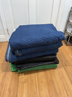 six moving blankets