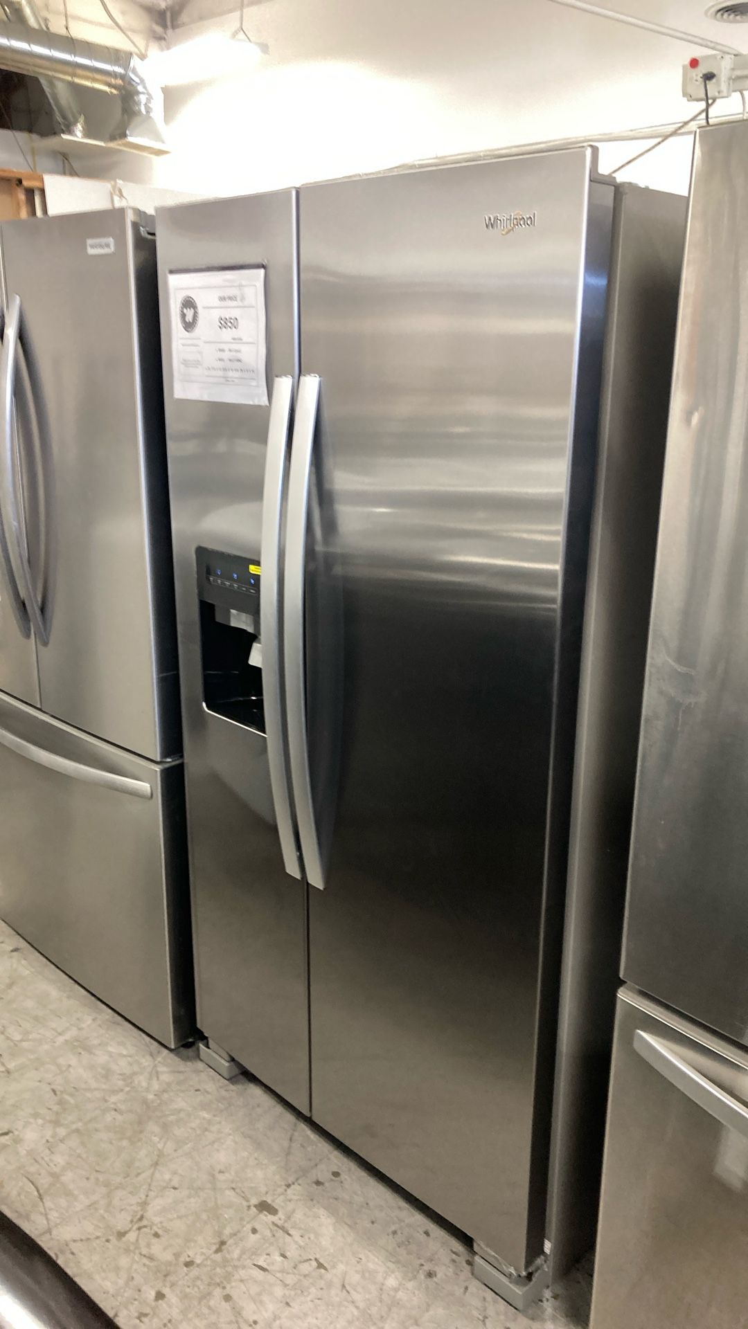 Whirlpool Side By Side Fridge 36in 