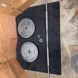 Barbell And Weight Plates 