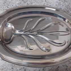 SILVER SERVING PLATTER 