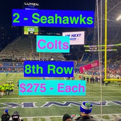 Seahawks Colts Tickets 