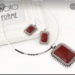 Flawless Bohemian Gem Choker Jewelry Set 