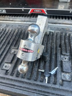 Aluma-tow adjustable ball hitch
