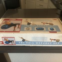 Bell three yoga balls sit Booklet no video