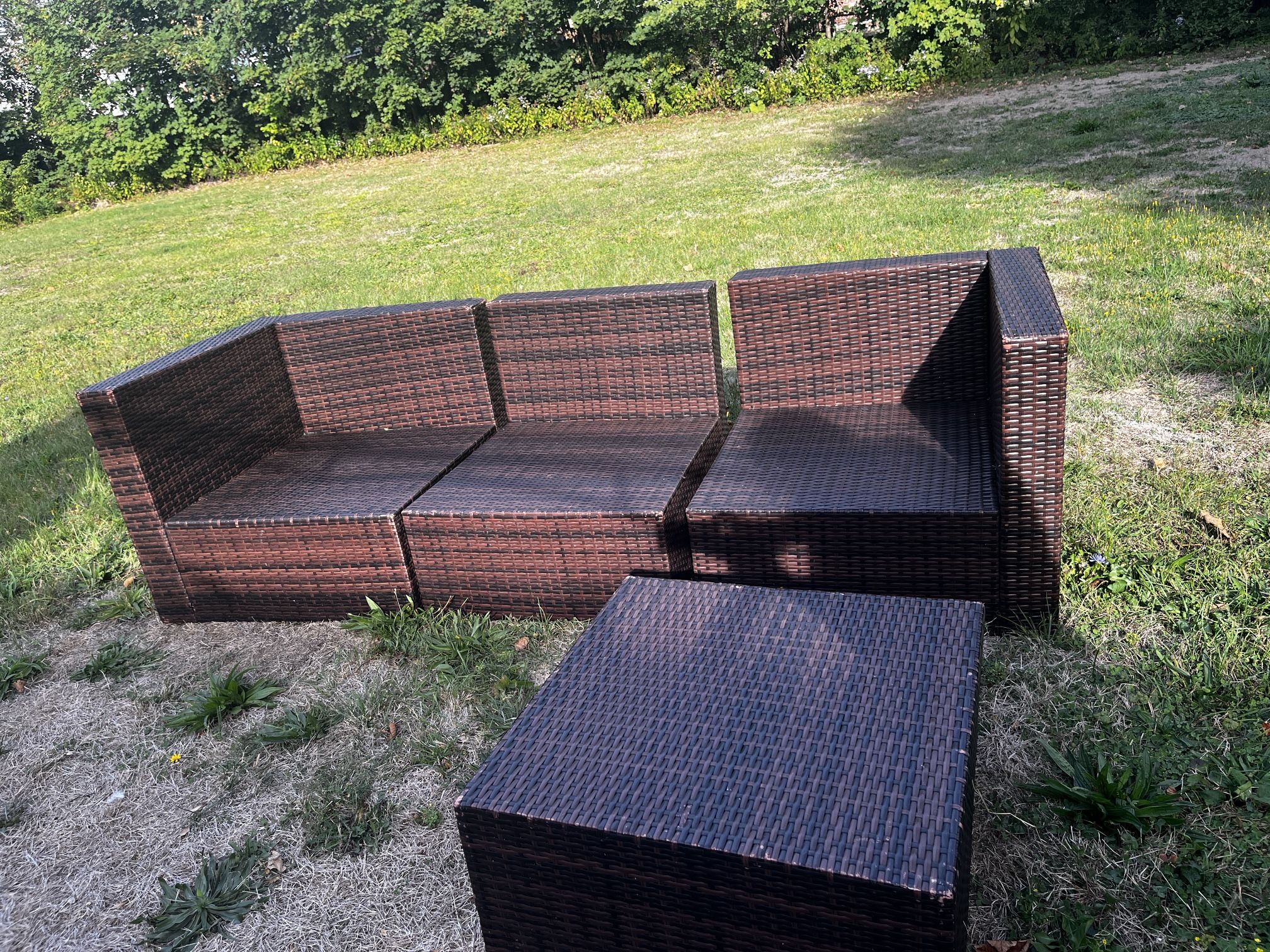 Outdoor Rattan Modular Patio Set