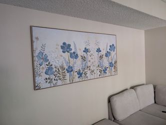 Floral Acrylic Wall Painting