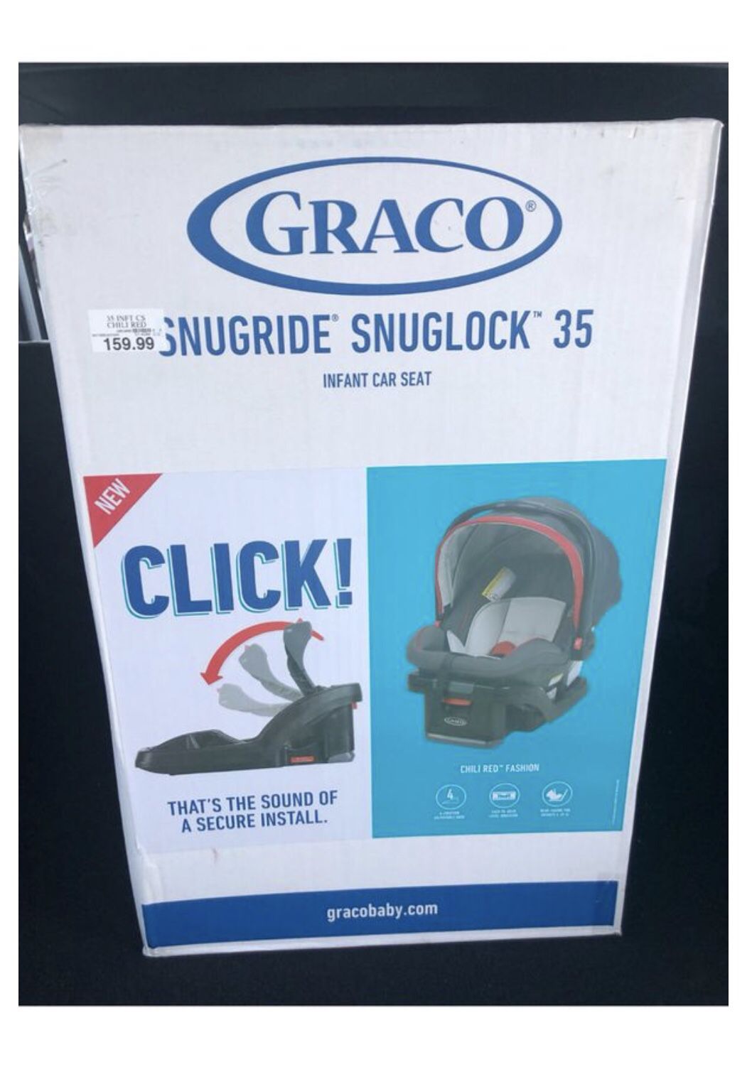Graco SnugRide SnugLock 35 Infant Car Seat - Chili Red