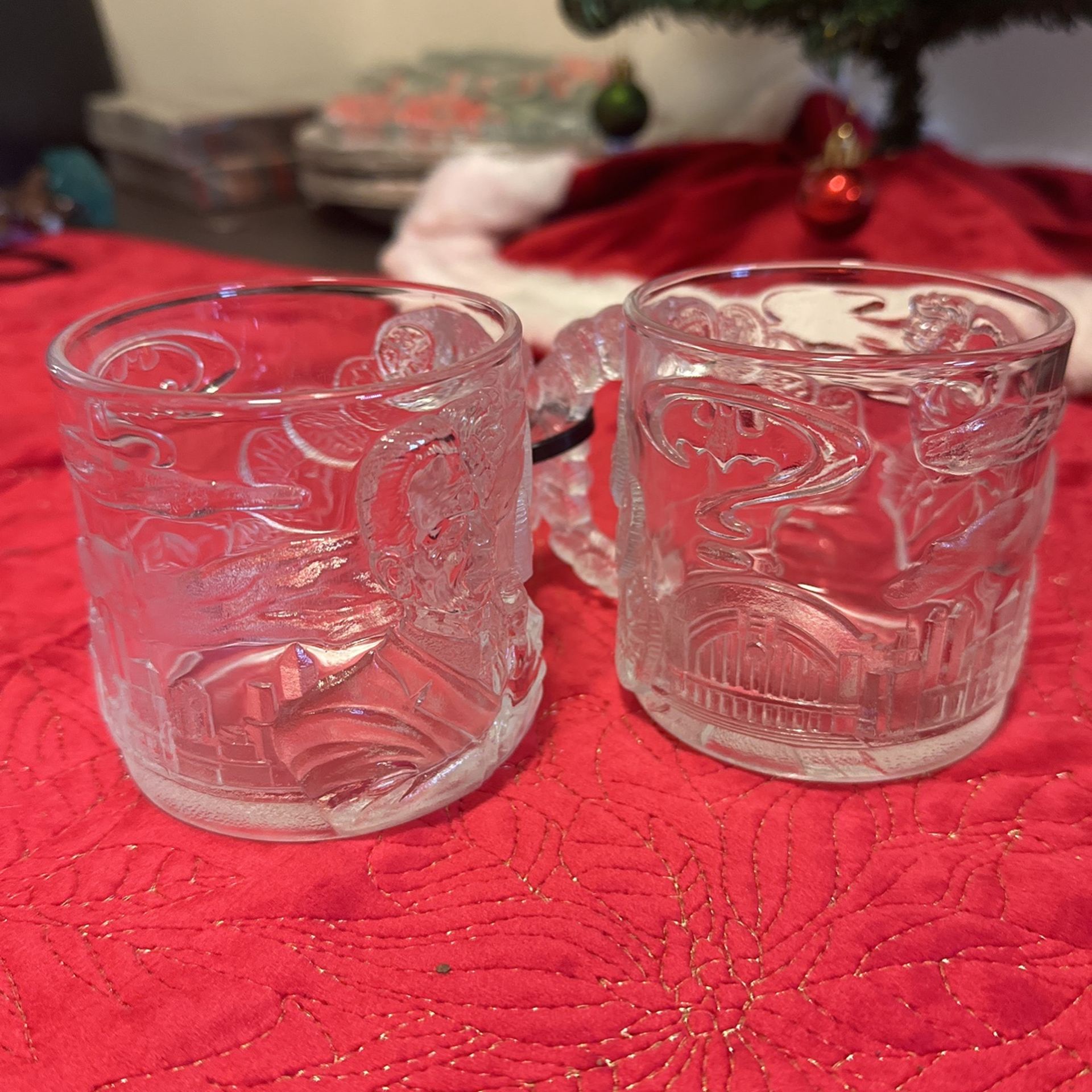 Vintage 1995 McDonalds Batman Glass Cups