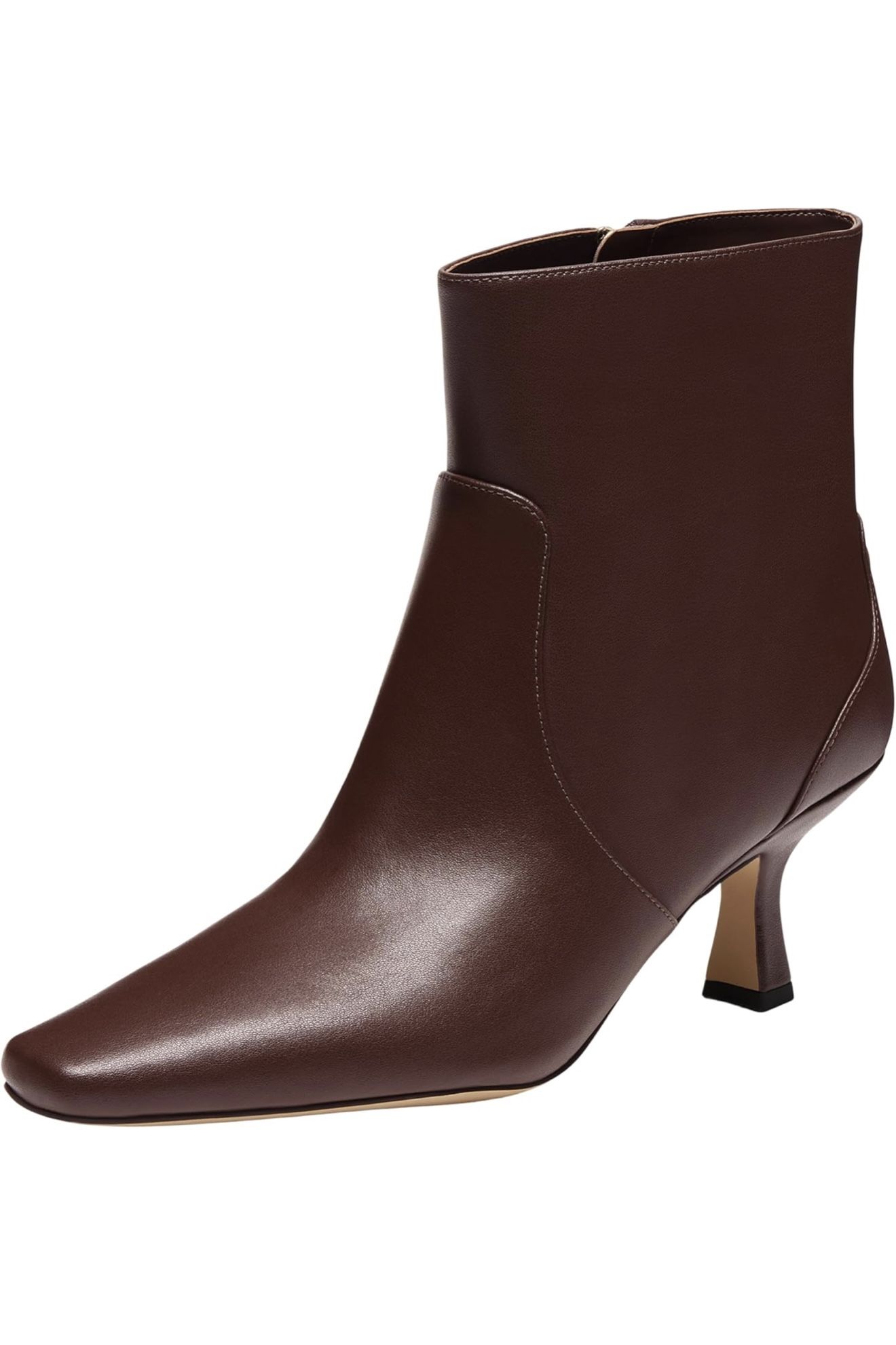 Coach Women's Sculpted C Kitten Heel Bootie Fashion Boot Color: Maple Size: 5  Origin Imported Sole material Rubber Shaft height Ankle Shaft circumfer