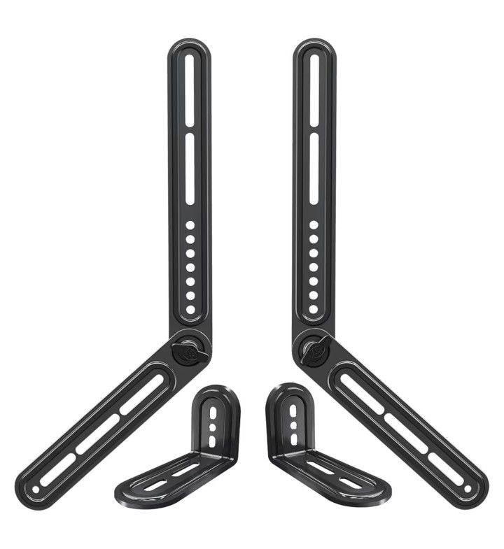 Soundbar Mount Bracket for Mounting Above or Under TV Fits Most of Sound Bars Up to 15 Lbs