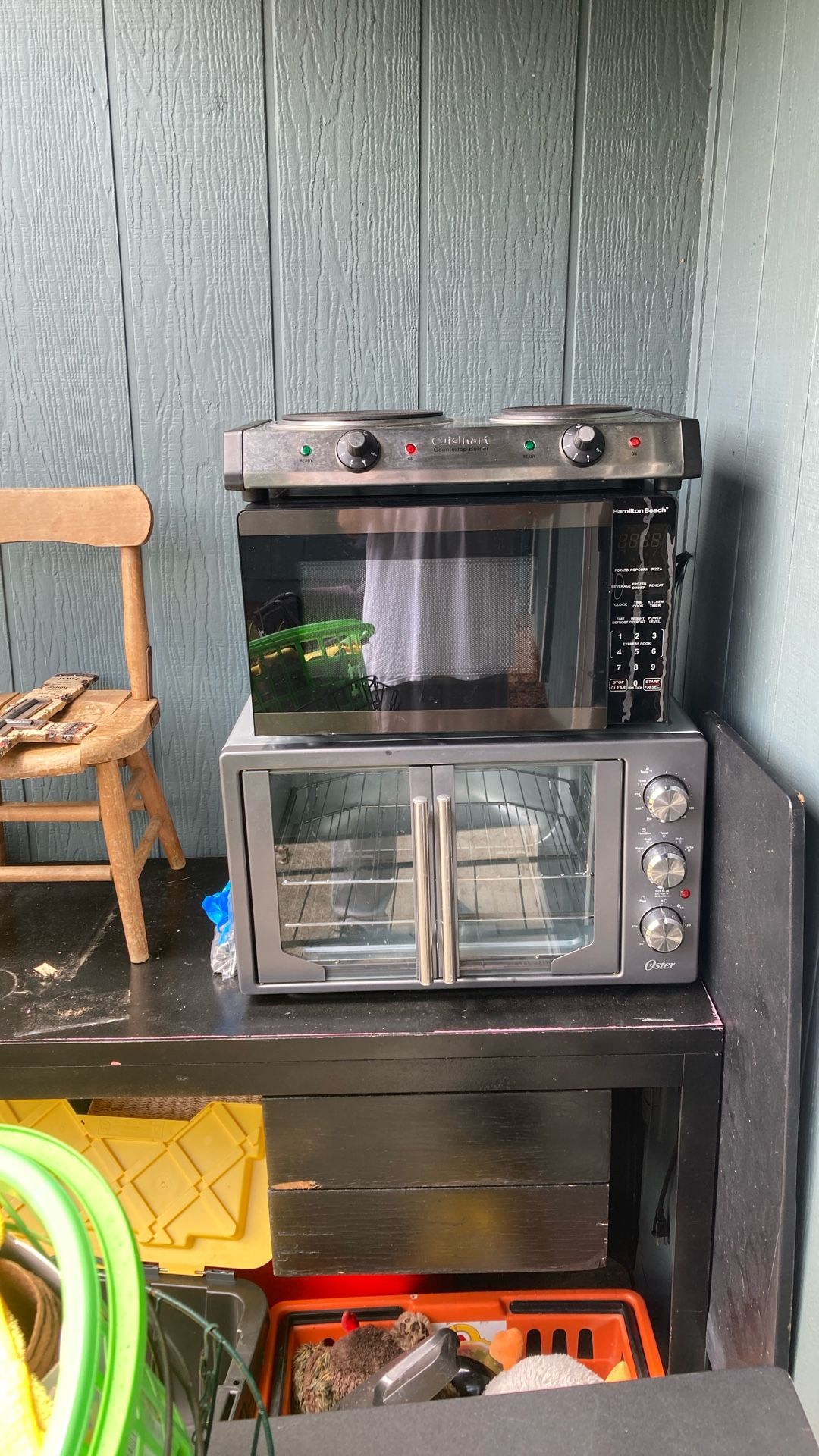 Hot Plate, Microwave And Roster Oven