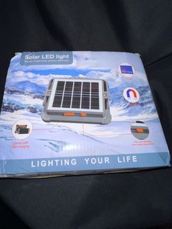 Solar LED Light with USB Charging