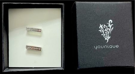 Younique Bar stud earrings (new in box)