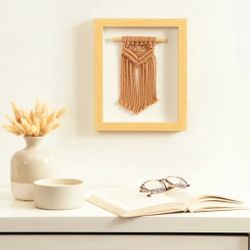 Design Ovation Framed Macramé Boho Art 