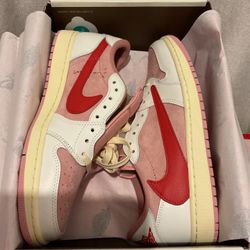 Jordan 1 Low Travis Scott    Shy Pink 