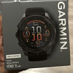 Garmin Watch Fenix 8  51 Mm Amoled Brand New Never Worn 