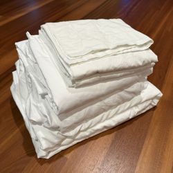 King White Sheet & Duvet Cover Set Microfiber 