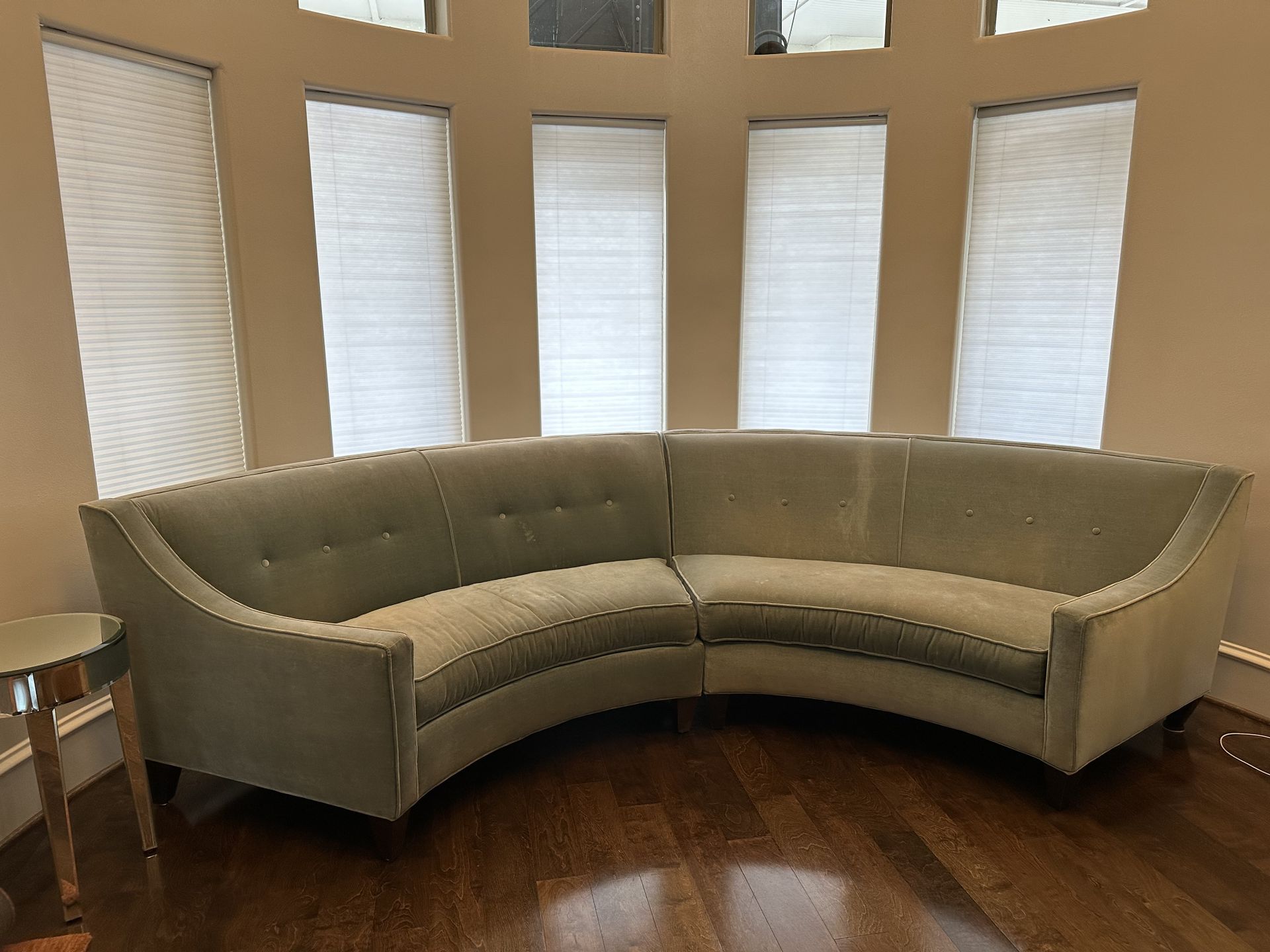 Semi circular sofa