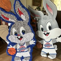 Space Jam Piñata And Cutouts 