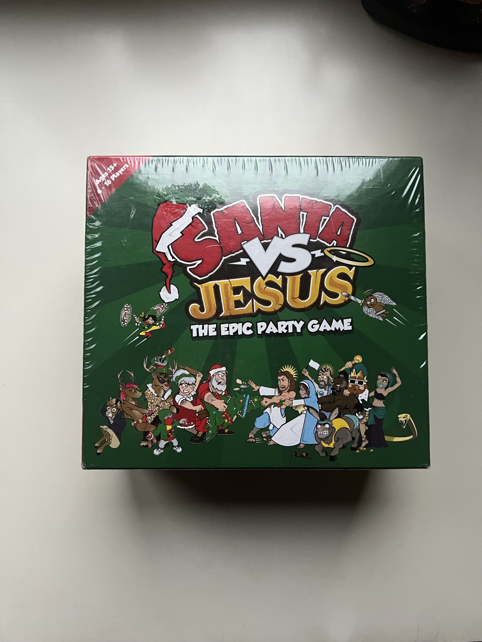 Santa VS Jesus The Epic Party Game Christmas Card Game 4-16 Players New & Sealed