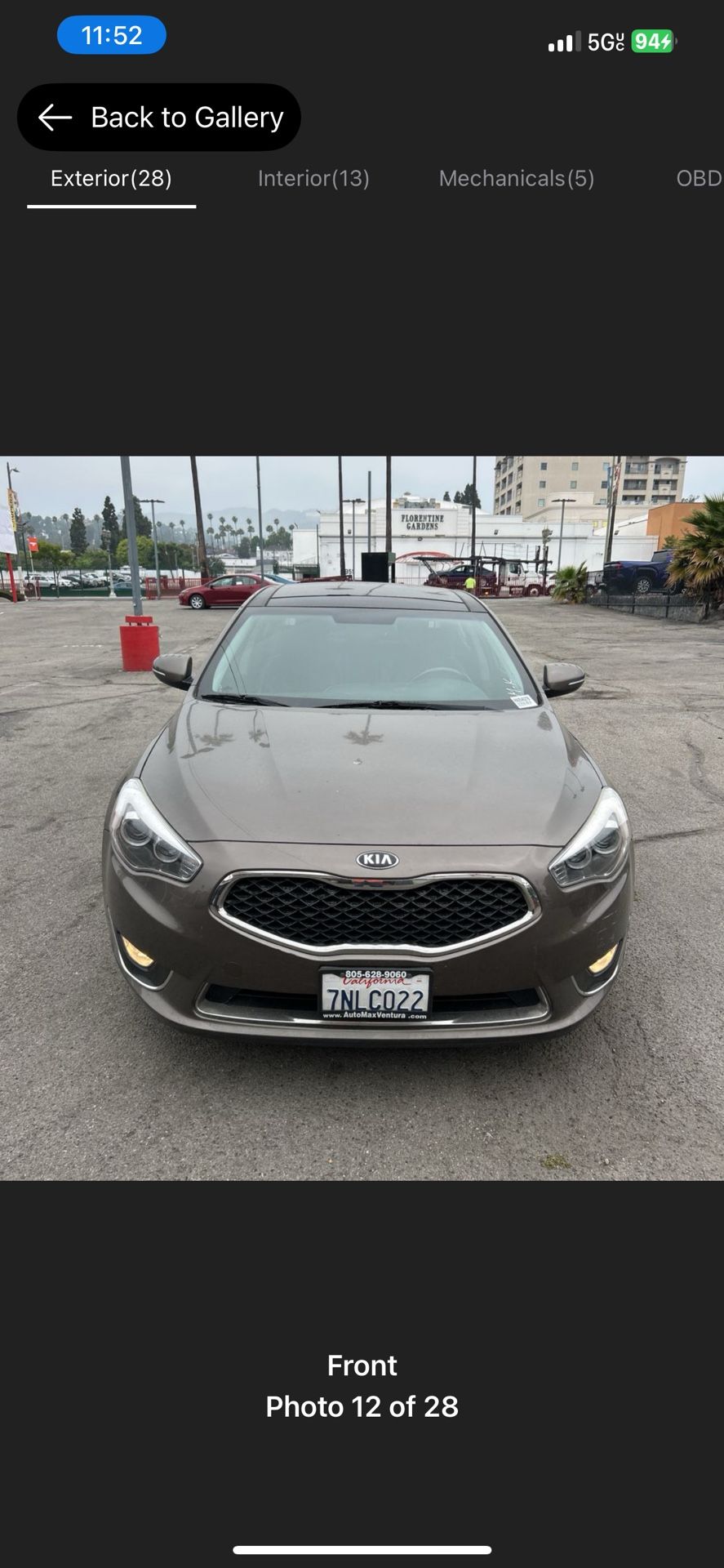 2015 KIA Cadenza