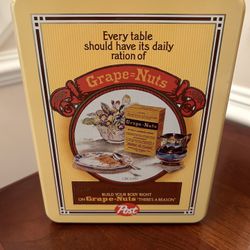 Vintage Post Grape Nuts Collectible Tin