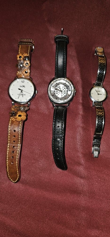 3 COACH WATCHES