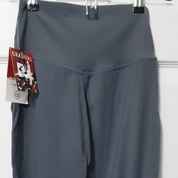 G Gradual Women's Jogger High Waisted Yoga Pants With Pockets Gray Size XS new with tags