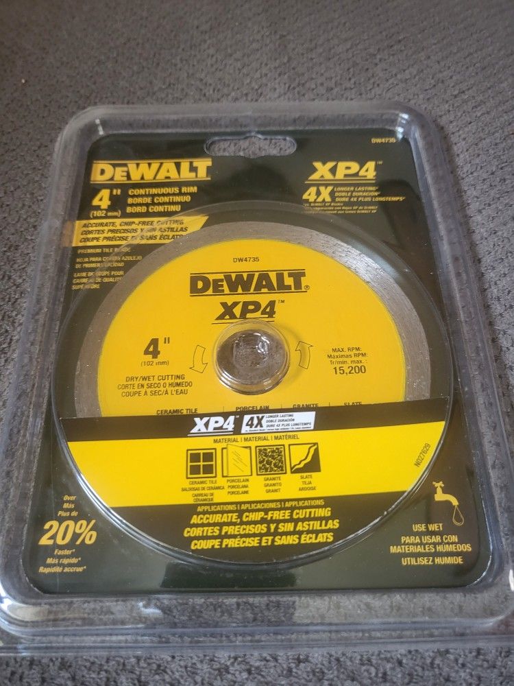 DEWALT 4-inch Diamond Arbor Grit Grinding Wheel XP4 blade