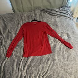 George crewneck long sleeve shirt Red Medium 