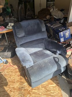 La-Z-Boy Reclining Blue Arm Chair