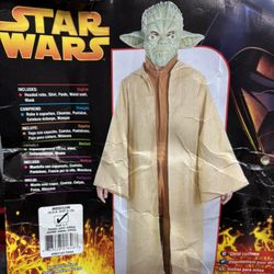 New, Kids Star Wars Yoda 2005 Costume Size 8-10