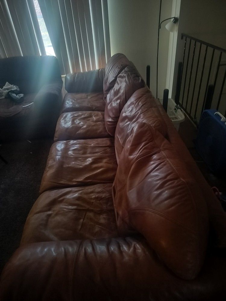 Leather Couch Super Comfy 