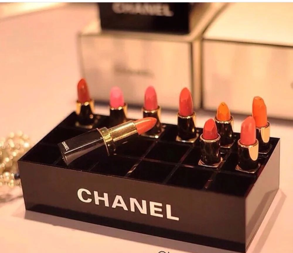 Chanel Makeup 18 Slot Organizer / Lip / Brush / Mascara / Cosmetics