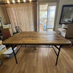 Urban home reclaimed wood dining table