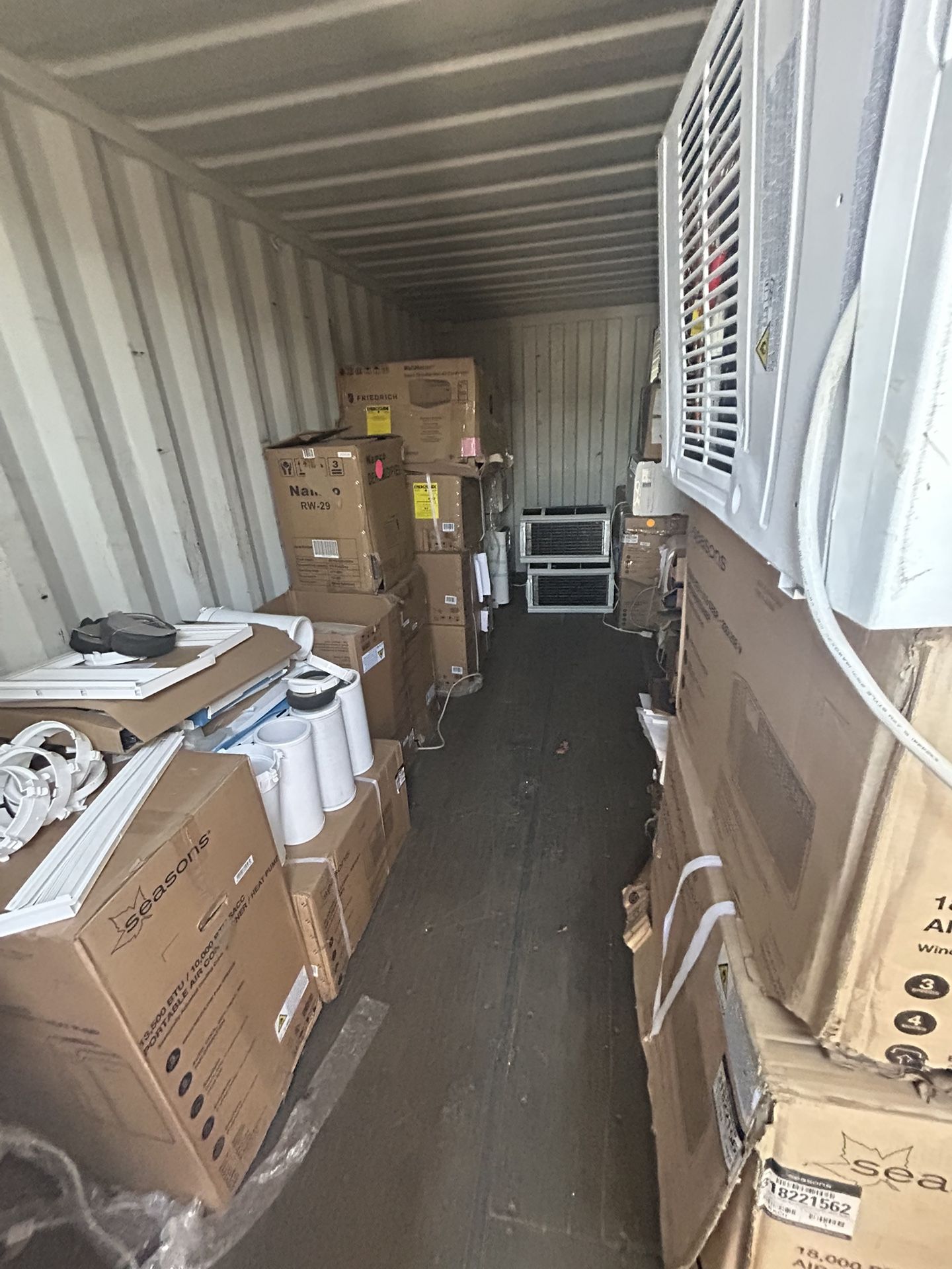 New AC Units – 8,000 to 25,000 BTU – With Warranty