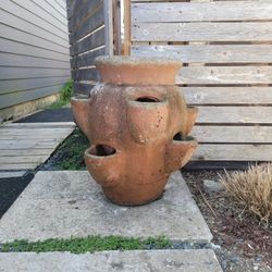  cement  strawberry planter  pot