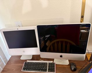 TWO OLDER IMAC WORKING COMPUTERS