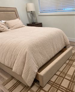 Lovely Queen Size Storage Bed Frame
