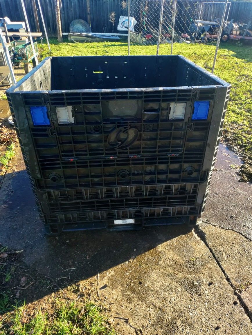 uline collapsible bulk container