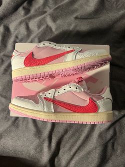 Travis Scott Jordan 1 low PS tropical pink 3Y